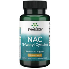 Swanson NAC N-Acetyl Cysteine 600 mg, 100 Kapseln