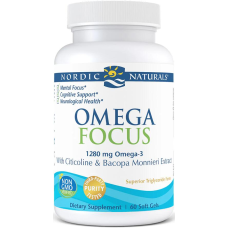 Nordic Naturals Omega Focus, 60 Softgels, Lemon