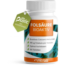 ProFuel Folsäure Bioaktiv (Vitamin B9), 365 Tabletten