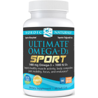 Nordic Naturals Ultimate Omega-D3 Sport, 60 Softgels, Lemon