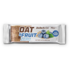 BioTech USA Oat & Fruits Zero Haferriegel, 20 x 70 g Riegel, Heidelbeere