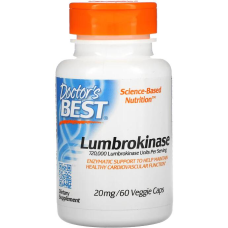 Doctors Best Lumbrokinase - 20 mg, 60 Kapseln