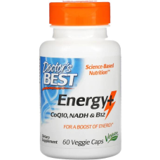 Doctors Best Energy+ CoQ10, NADH & B12, 60 Kapseln