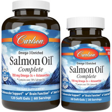 Carlson Labs Norwegian Salmon Oil Complete, 120 + 60 Kapseln