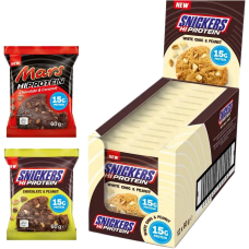 Mars & Snickers Hi Protein Cookies, 12 x 60 g Cookie