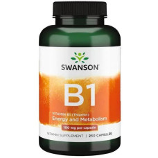 Swanson Vitamin B1 Thiamin 100 mg, 250 Kapseln