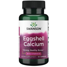 Swanson Eggshell Calcium with Vitamin D3, 60 Kapseln