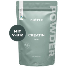 nutri+ Creatin-Monohydrat Pulver + B12, 500 g Beutel