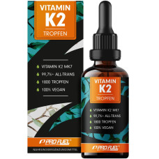 ProFuel Vitamin K2 Tropfen - 1800 Tropfen, 50 ml Flasche