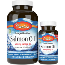 Carlson Labs Norwegian Salmon Oil, 180 + 50 Kapseln