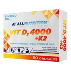 Allnutrition Vit D3 4000 + K2, 60 Kapseln