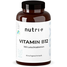 Nutri-Plus Vitamin B12 Lutschtabletten, 100 Tabletten, Kirschgeschmack