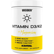 Weider Vitamin D3/K2 + Magnesium, 120 Kapseln