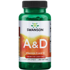 Swanson Vitamin A & D, 250 Softgels