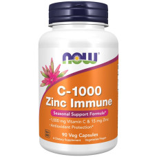 NOW Foods C-1000 Zinc Immune, Kapseln