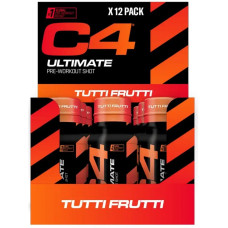 Cellucor C4 Ultimate Pre-Workout Shot, 12 x 60 ml Shots, Tutti Frutti