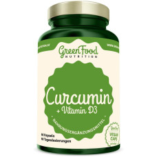 GreenFood Nutrition Curcumin + Vitamin D3, 60 Kapseln