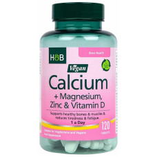 Holland & Barrett Vegan Calcium + Magnesium, Zinc & Vitamin D, 120 Tabletten