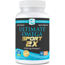 Nordic Naturals Ultimate Omega 2X Sport, 60 Softgels, Lemon