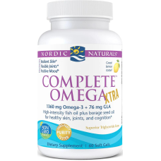 Nordic Naturals Complete Omega Xtra, 60 Softgels, Lemon