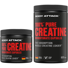 Body Attack 100% Pure Creatine, Kapseln