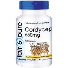 fair & pure Cordyceps (650 mg), 120 Kapseln Dose