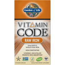 Garden of Life Vitamin Code RAW Iron, 30 Kapseln