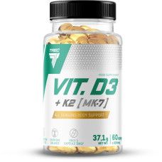 Trec Nutrition Vitamin D3 + K2 MK-7, 60 Kapsel Dose