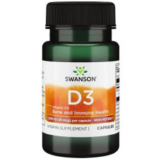 Swanson Vitamin D3 - 1.000 IU, Kapseln