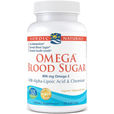 Nordic Naturals Omega Blood Sugar, 60 Softgels, Lemon