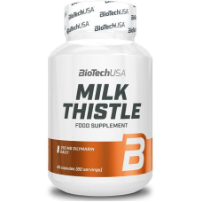 BioTech USA Milk Thistle (Mariendistel-Extrakt) Kapseln, 60 Kapseln Dose