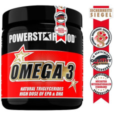 Powerstar Food OMEGA 3 Fettsäuren - Fischöl, 200 Kapseln