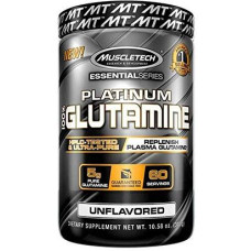 Muscletech Essential Series Platinum 100% Glutamine, 300g Dose, Standard