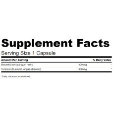 Swanson Boswellia & Curcumin 60 Kaps.