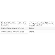 INLEAD L-Carnitine Tartrate 120 Kapseln