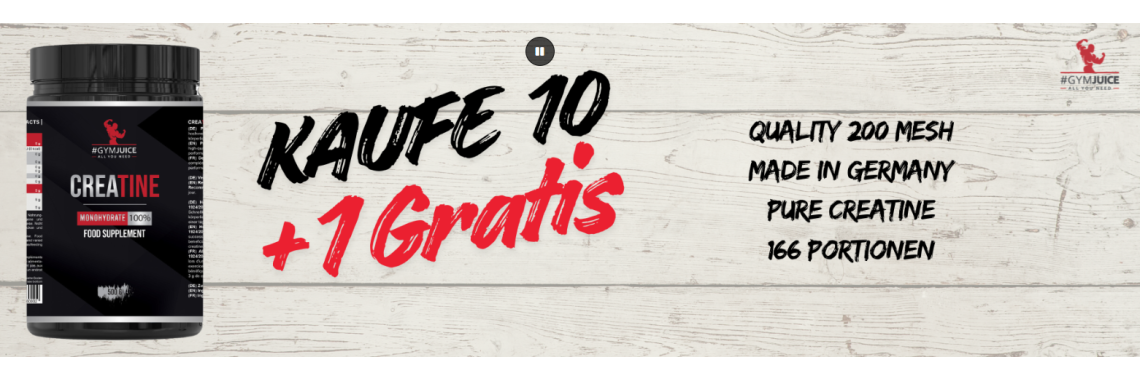 #GYMJUICE Creatine Monohydrate 500g